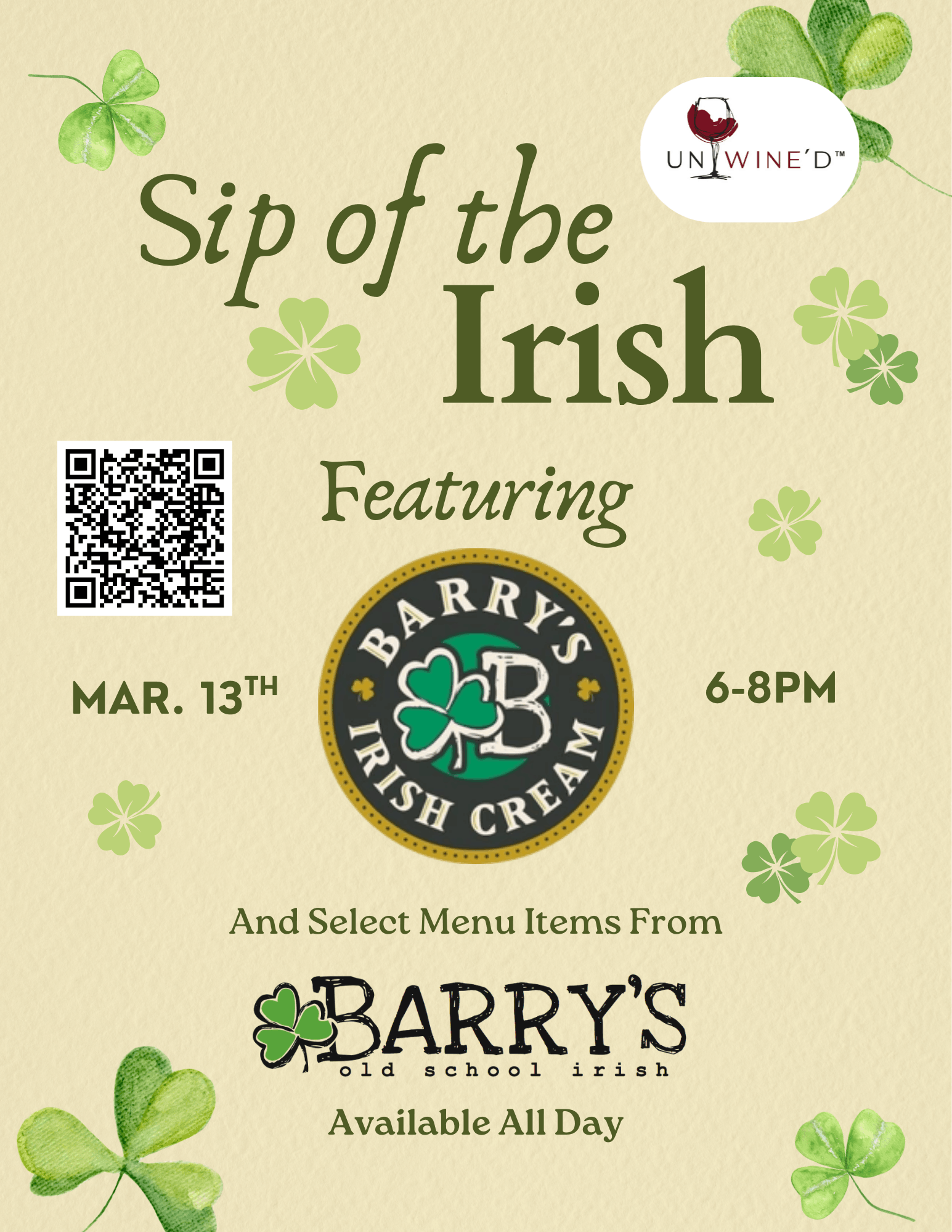 Sip of the Irish: A Barry’s Old School Irish Experience