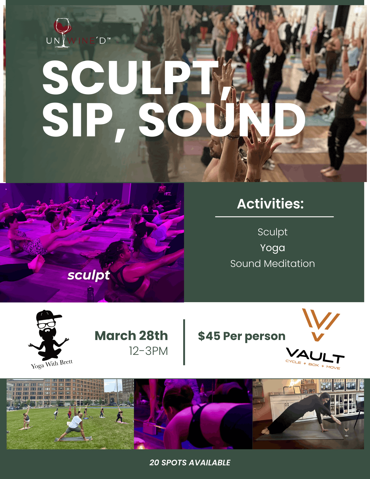Sculpt. Sound. Sip.