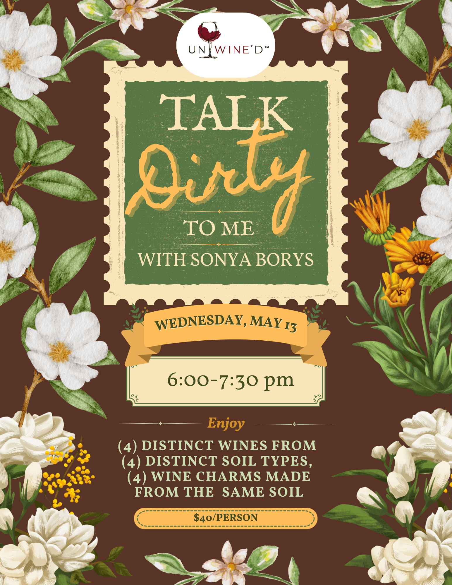 Talk Dirty to Me: A Wine & Soil Experience