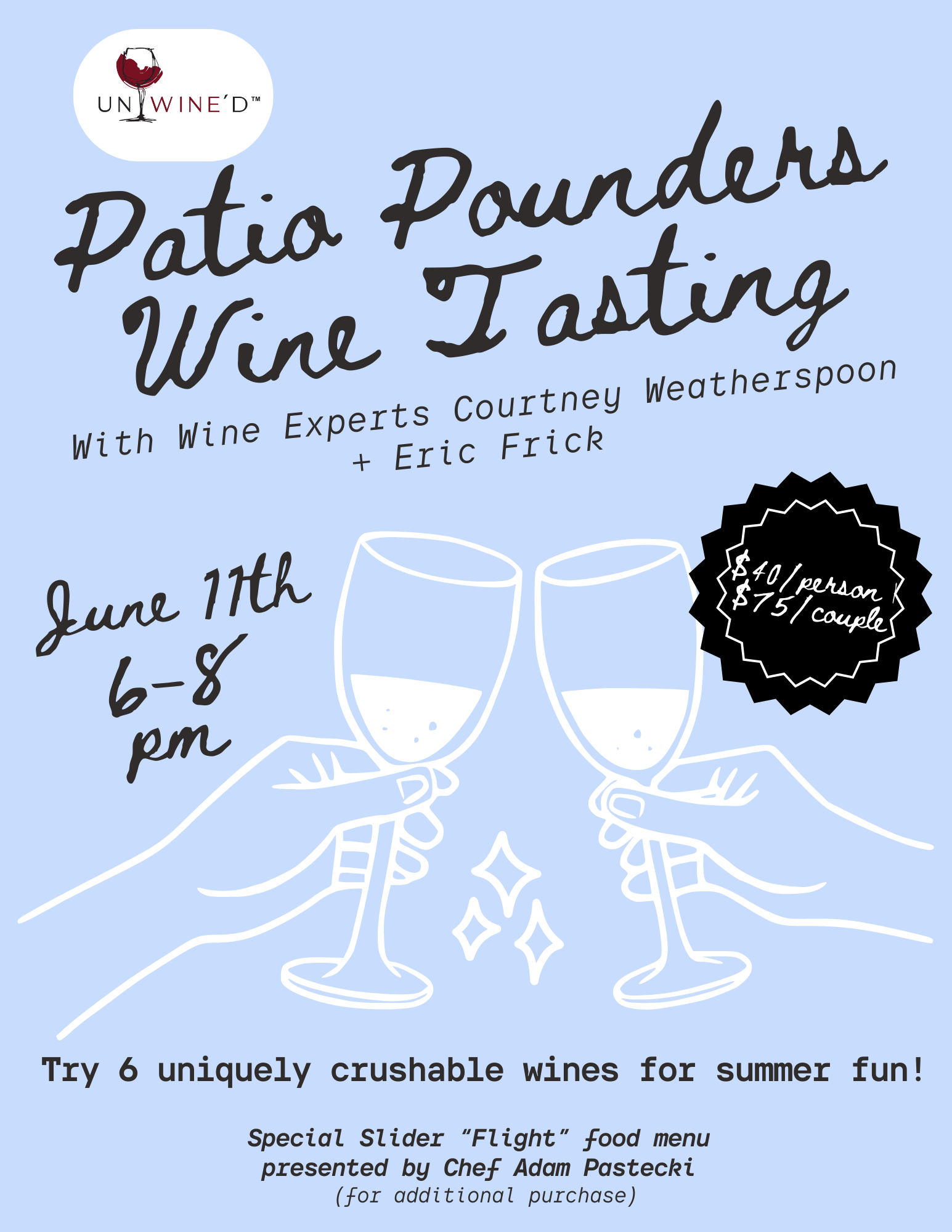 Patio Pounders: A Summer Wine Tasting