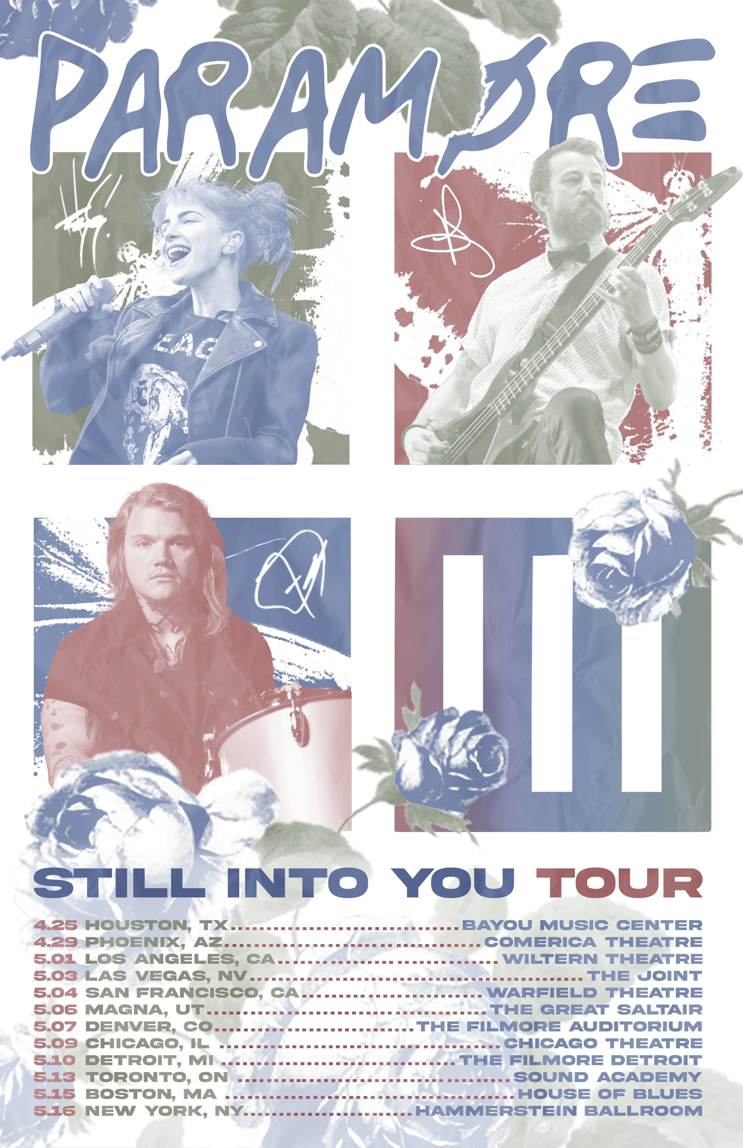 Paramore Tour Poster