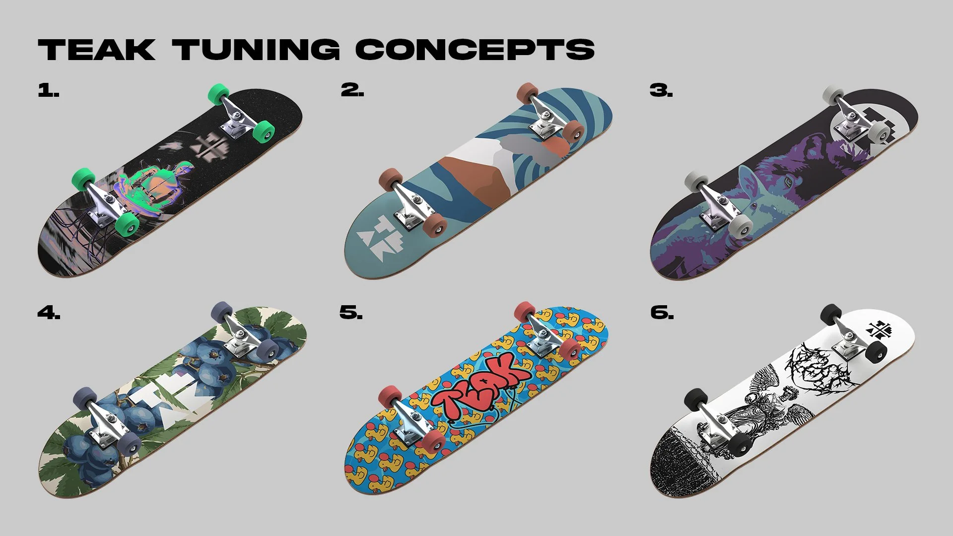 6 Concepts for @TeakTuning Fingerboards