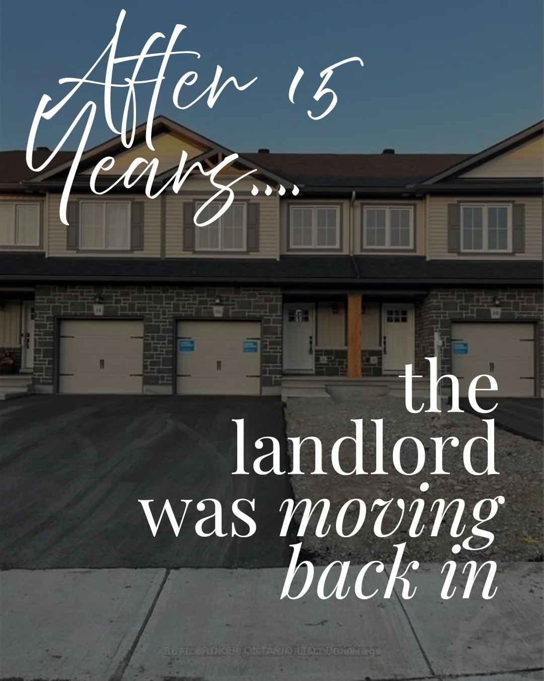 and so we needed to find a new home for this lovely family - and quickly.

Our search took us to Stittsville, to Kanata, to Carleton Place, to Almonte, and finally to Smiths Falls where we found the perfect fit. A newer townhome with enough bedrooms 