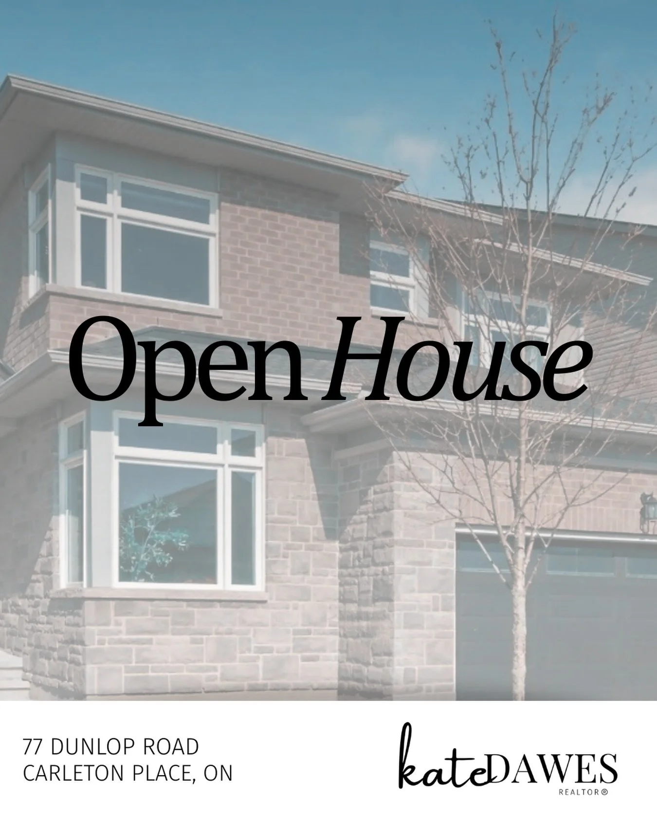 You&rsquo;re Invited! ✨

Join me this SUNDAY, APRIL 26TH between 2PM and 4PM and lay eyes on what could be your new nest in thriving Carleton Place! 

This fresh new listing features:
- 4 🛌 
- 4 🛁 
- light and bright open concept main floor layout 