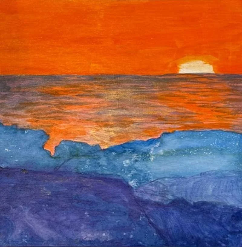 Work in Progress - Sunset on the Headlands Edge