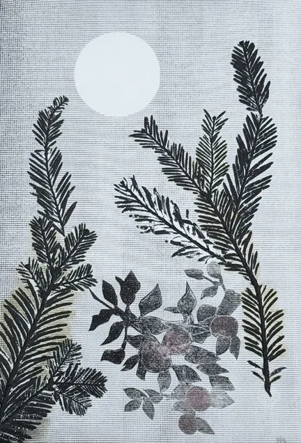 Harvest Moon Over the Orchard