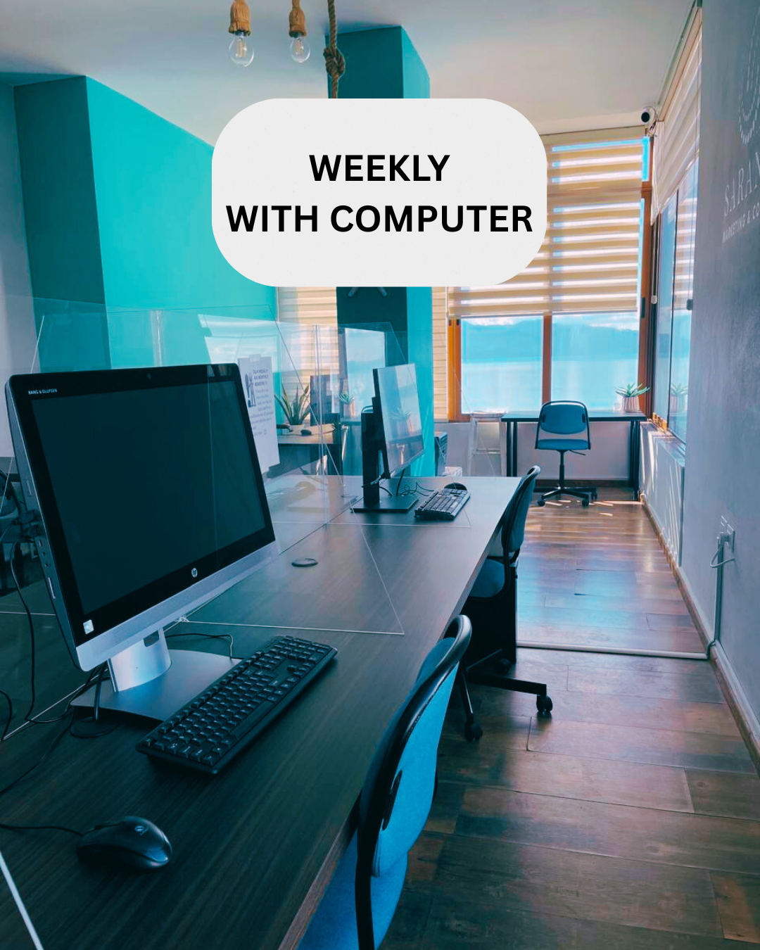Coworking Membership - WEEKLY - With Computer