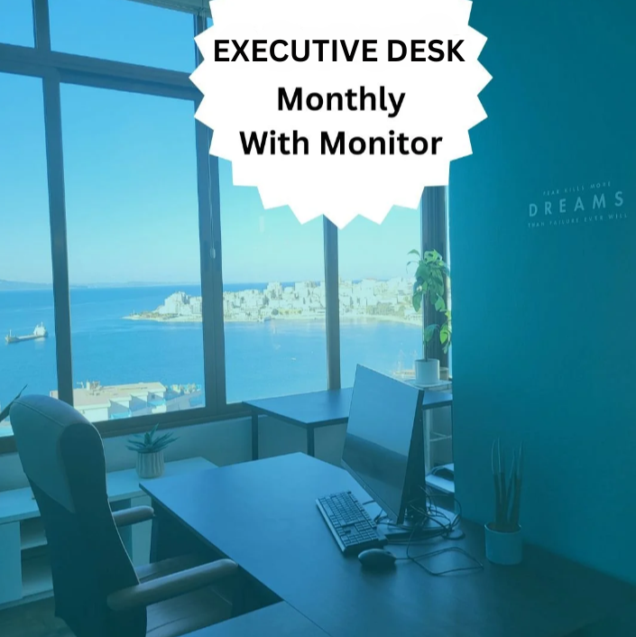 Coworking Membership - Executive Desk - Monthly with Monitor
