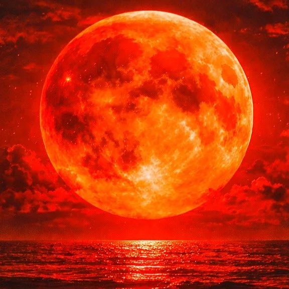 Blutmond -                                             so könnte es gewesen sein