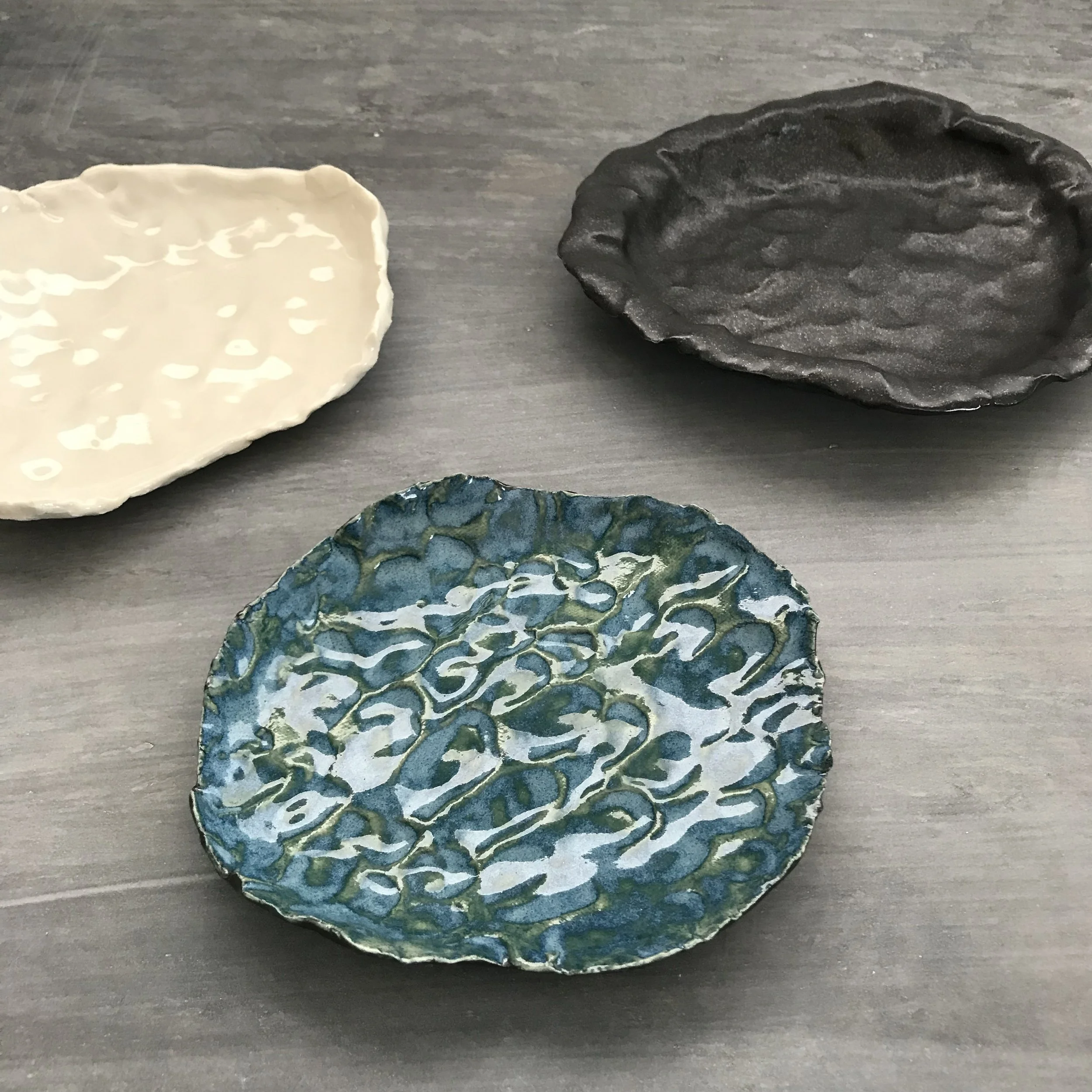 Of the Land - Low Bowls-Dishes, Hand-Build Porcelain Series