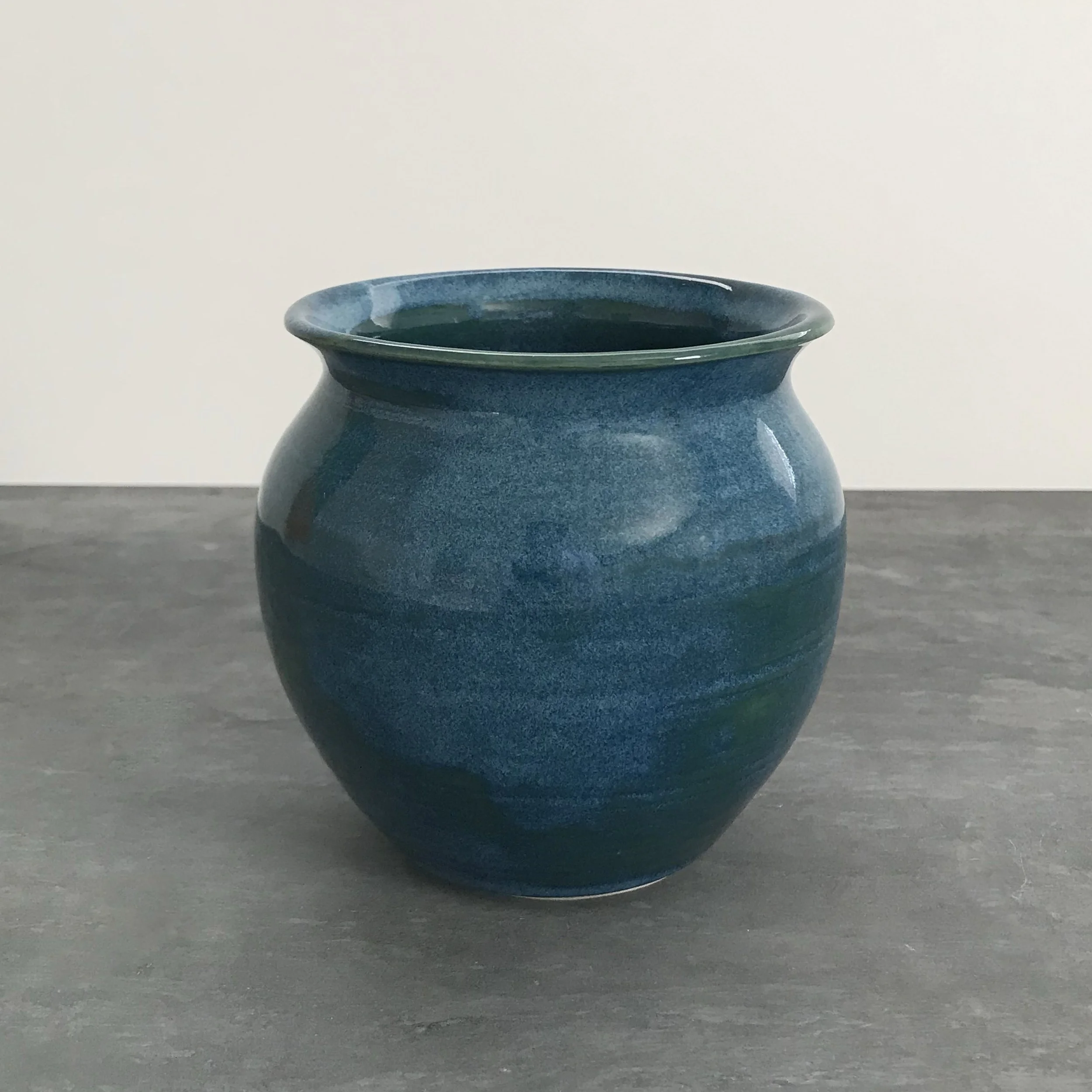 Wheel thrown porcelain vase, Tom Coleman's Porcelain, fired to cone 10 in oxidation, functional ware. ©2026 Lisa Love - Lisa Love Ceramics