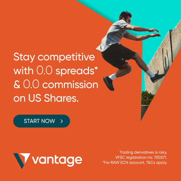 Stay competitive with 0.0 spreads & 0.0 commission on US shares.