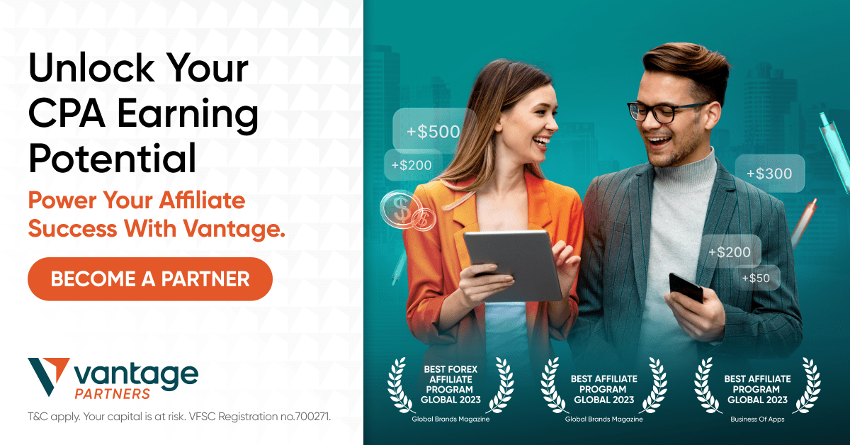 Unlock Your CPA Earning Potential, POwer Your Affiliate Succes With Vantage. BECOME A PARTNER.