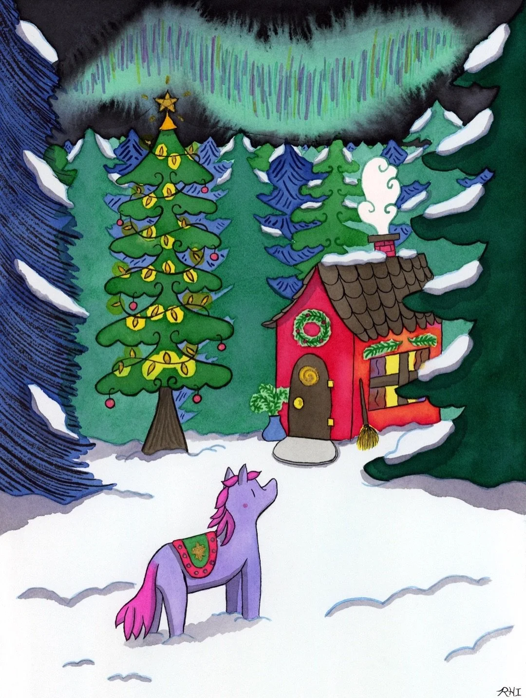 The Longest Night 🌙

Happy Yule my dear friends 🎄 May this long mystical night guide you forward to brighter days ahead ✨

Ink painting on watercolour paper ❄️