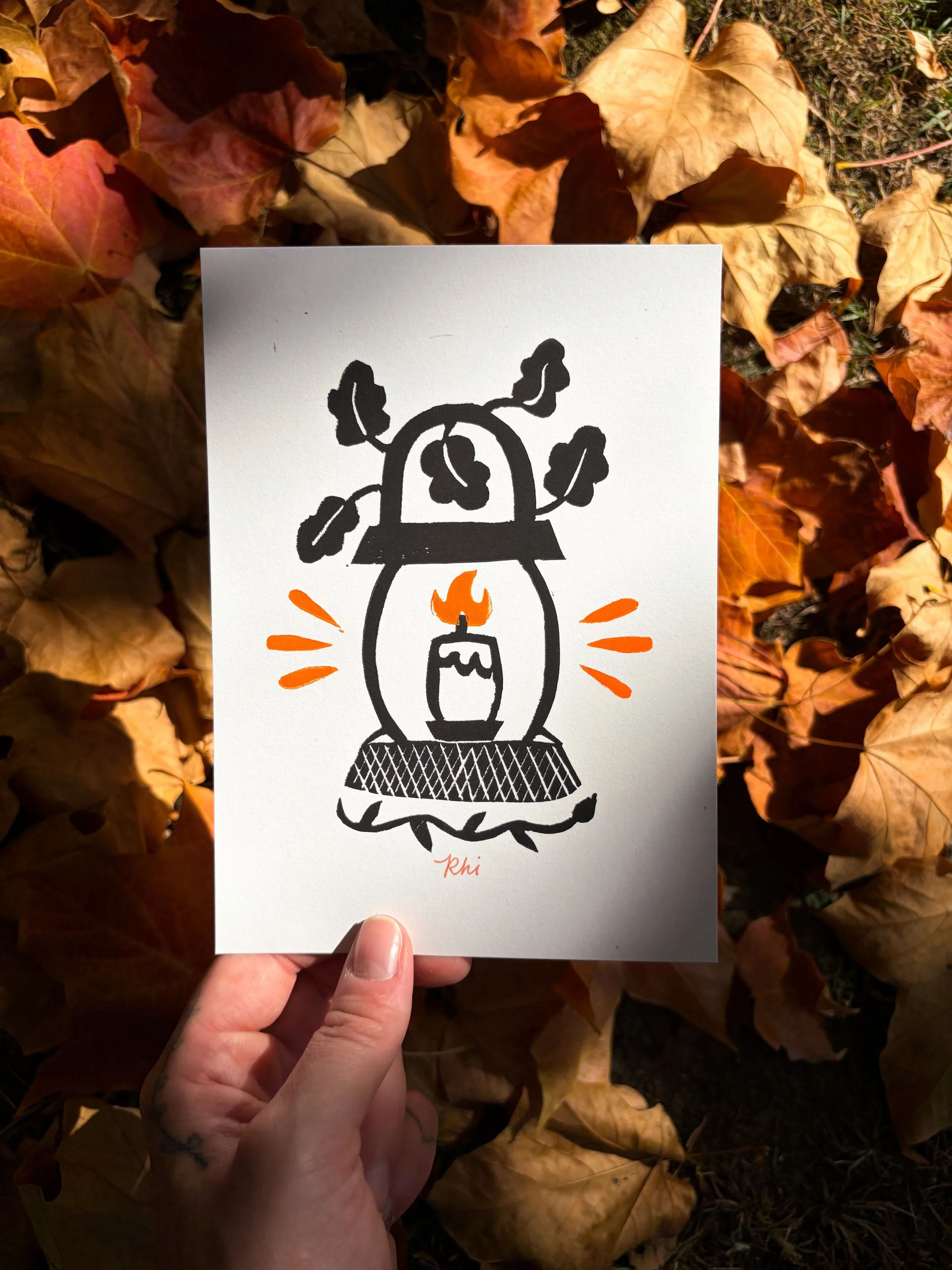 Autumn Lantern Linoprint 🍂🕯️🍁

Wanted to create something special to welcome this turn of the season so my happy mail print over on Patr3on this month is a whimsical linoprint ✨ hope you like how it turned out! 

#linoprint #linocutprint #autumnvi
