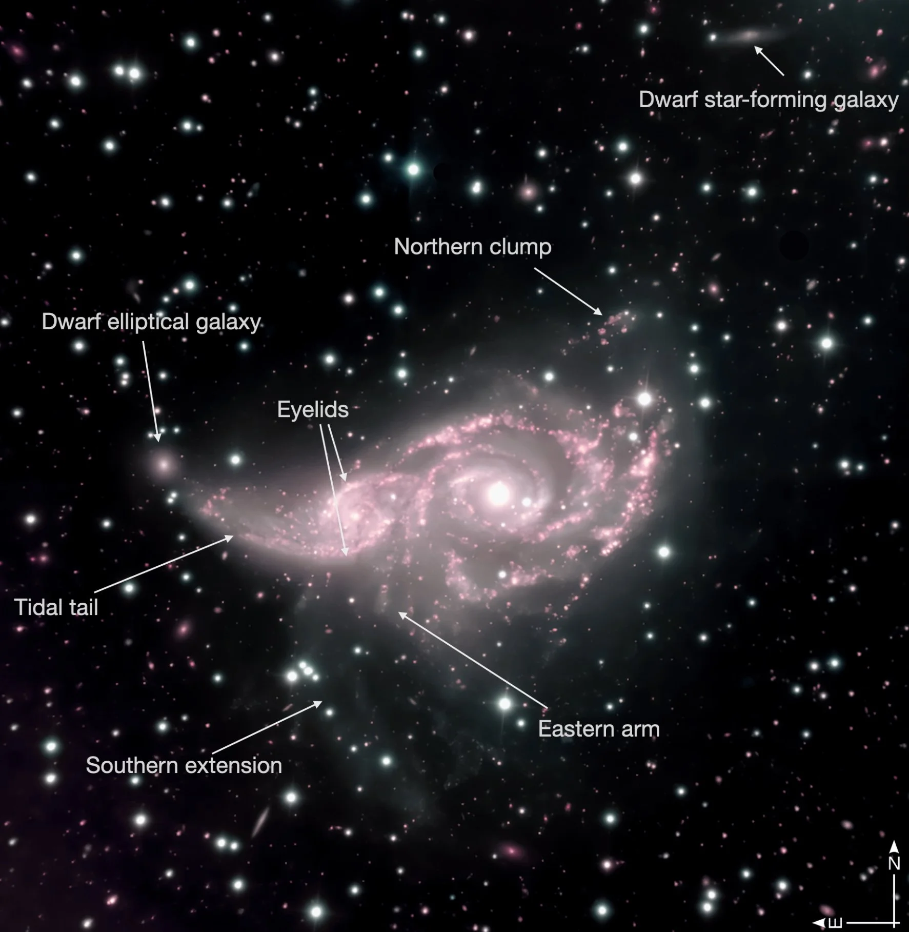 UH Hilo, Canada-France-Hawaiʻi Telescope, and Université Laval Collaborate to Simulate Galaxy Collision