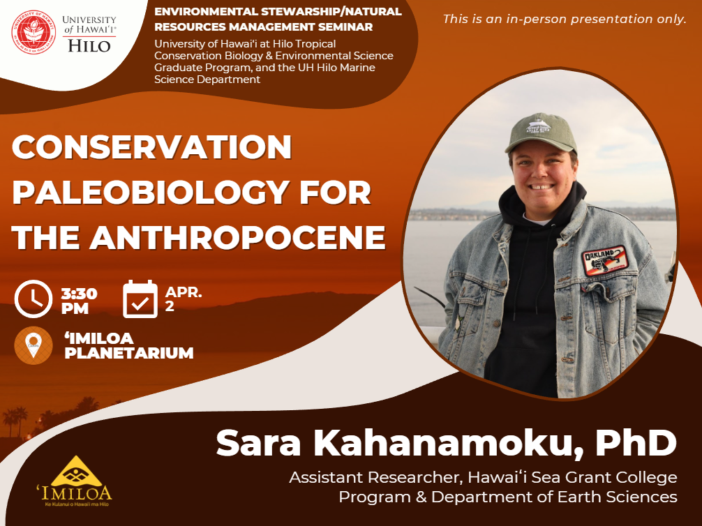 Partner Event: Conservation Paleobiology for the Anthropocene ...