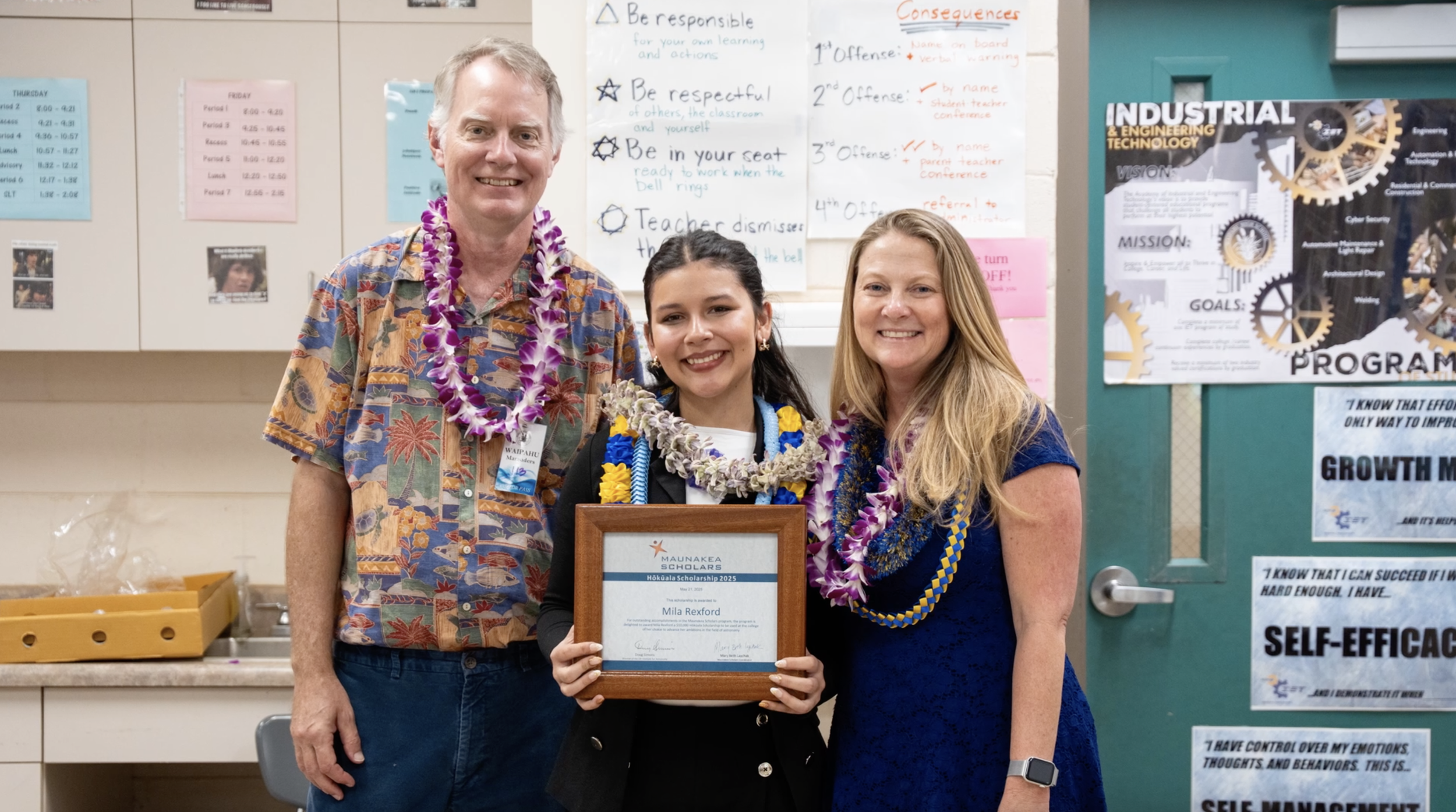 Waipahu High School Students Honored by Maunakea Scholars