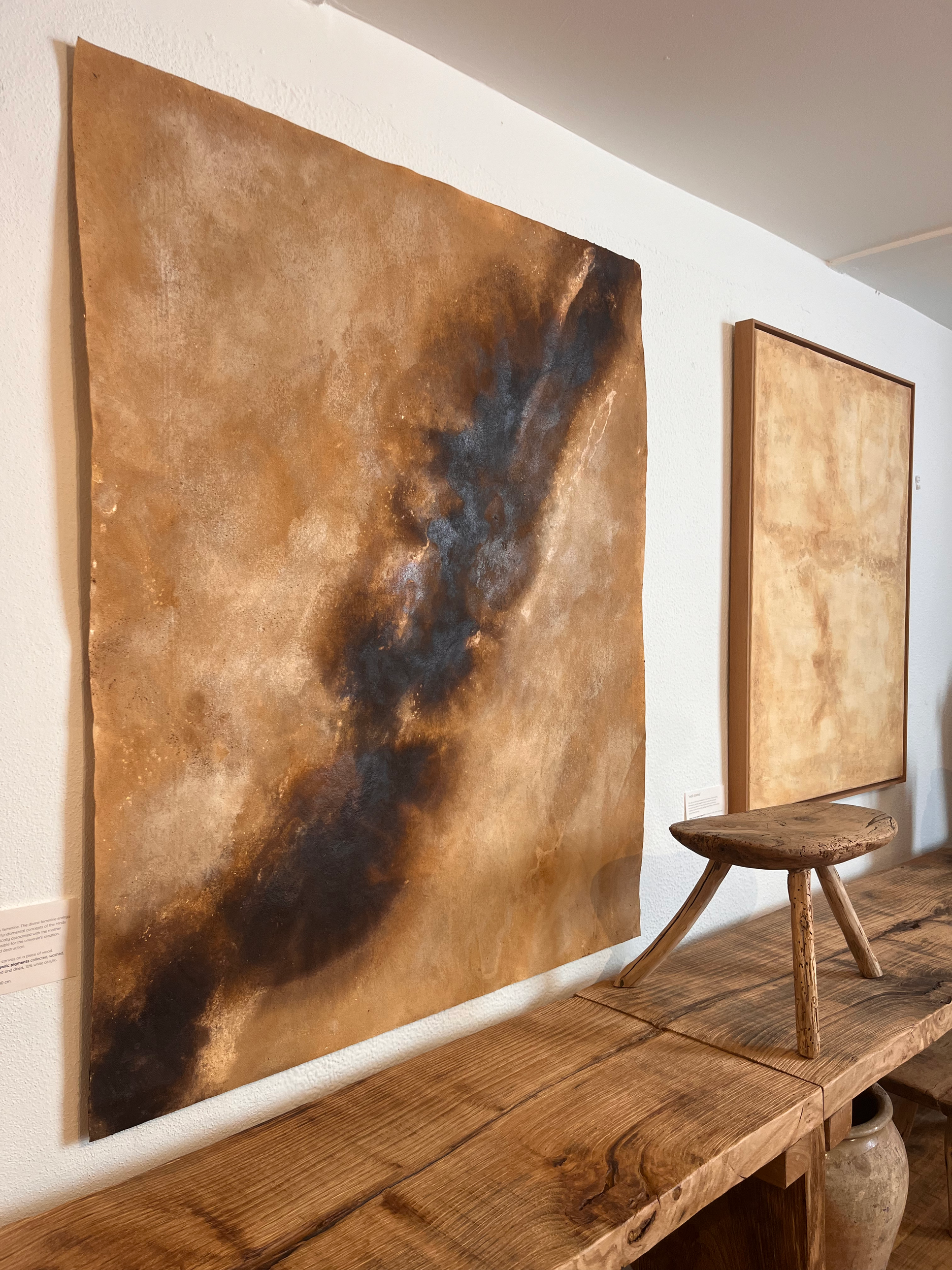 Shakti — original textured painting with natural materials by earthy & textured, Mallorca