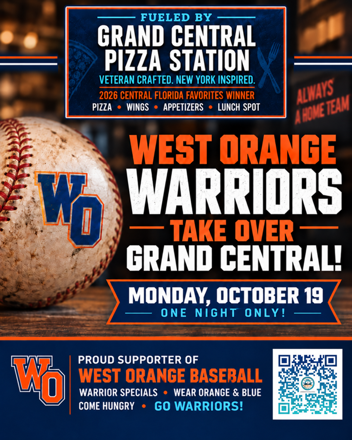 GCPS Teams Up with West Orange Baseball! ⚾🍕
