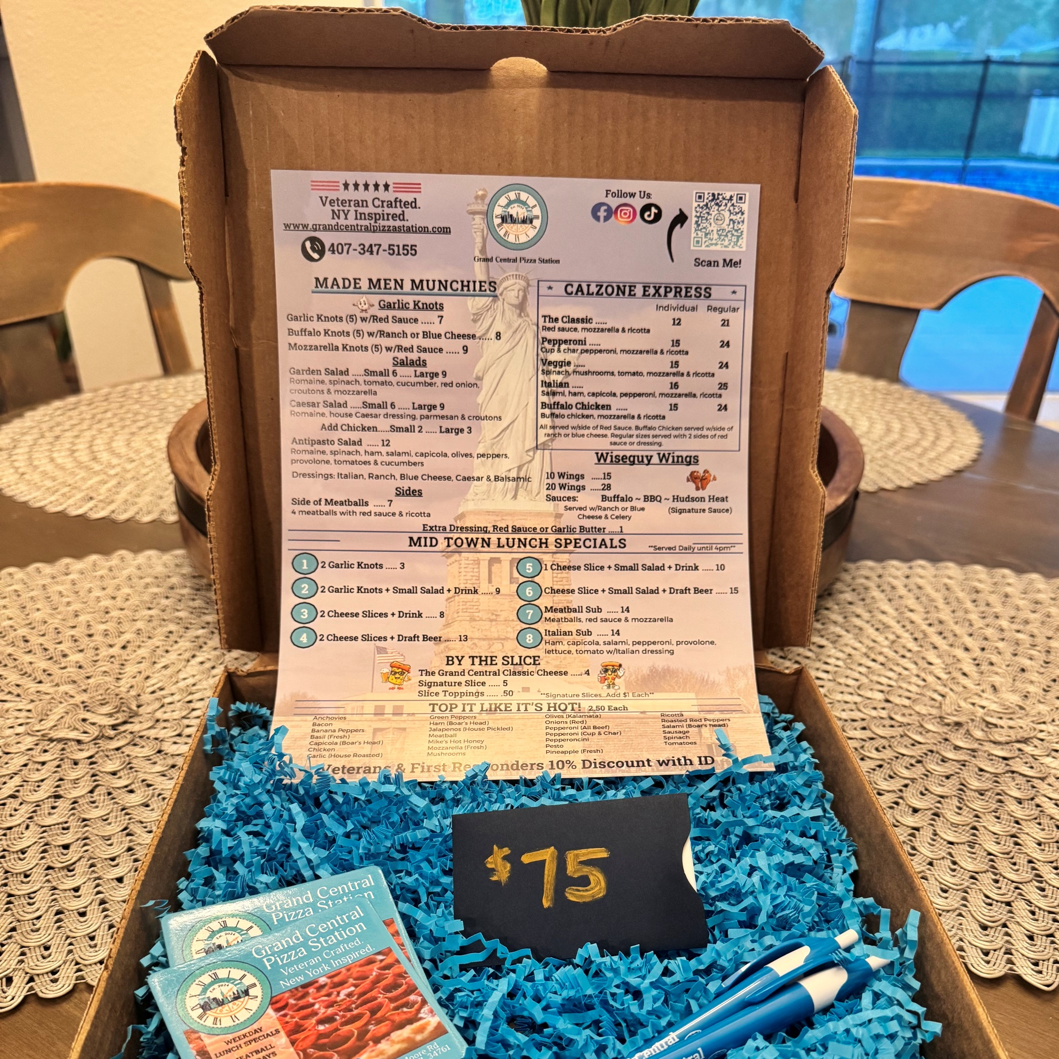 Grand Central Pizza Station Proudly Supports the Mustang Education Fund