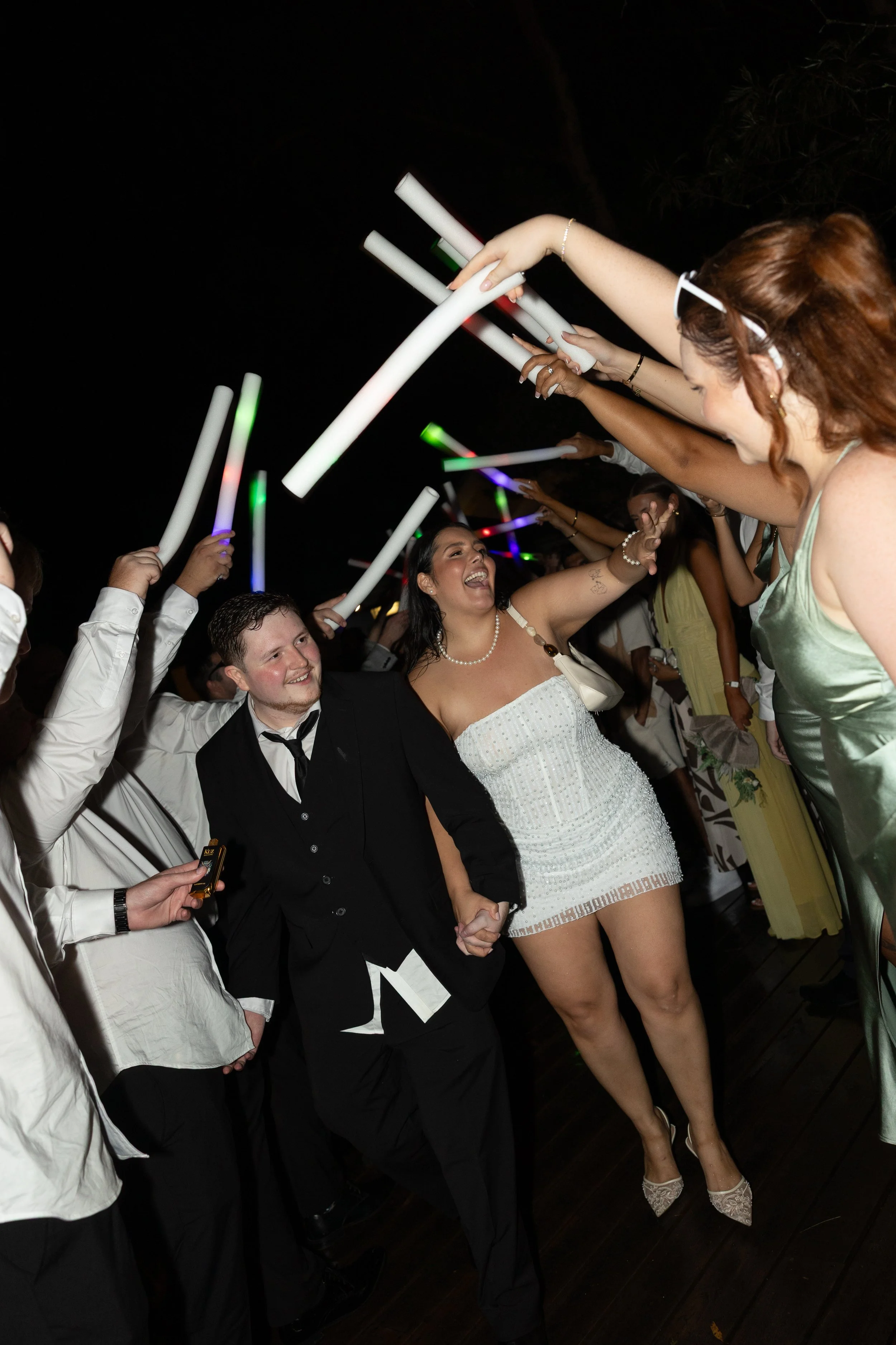 Wedding exit photography 