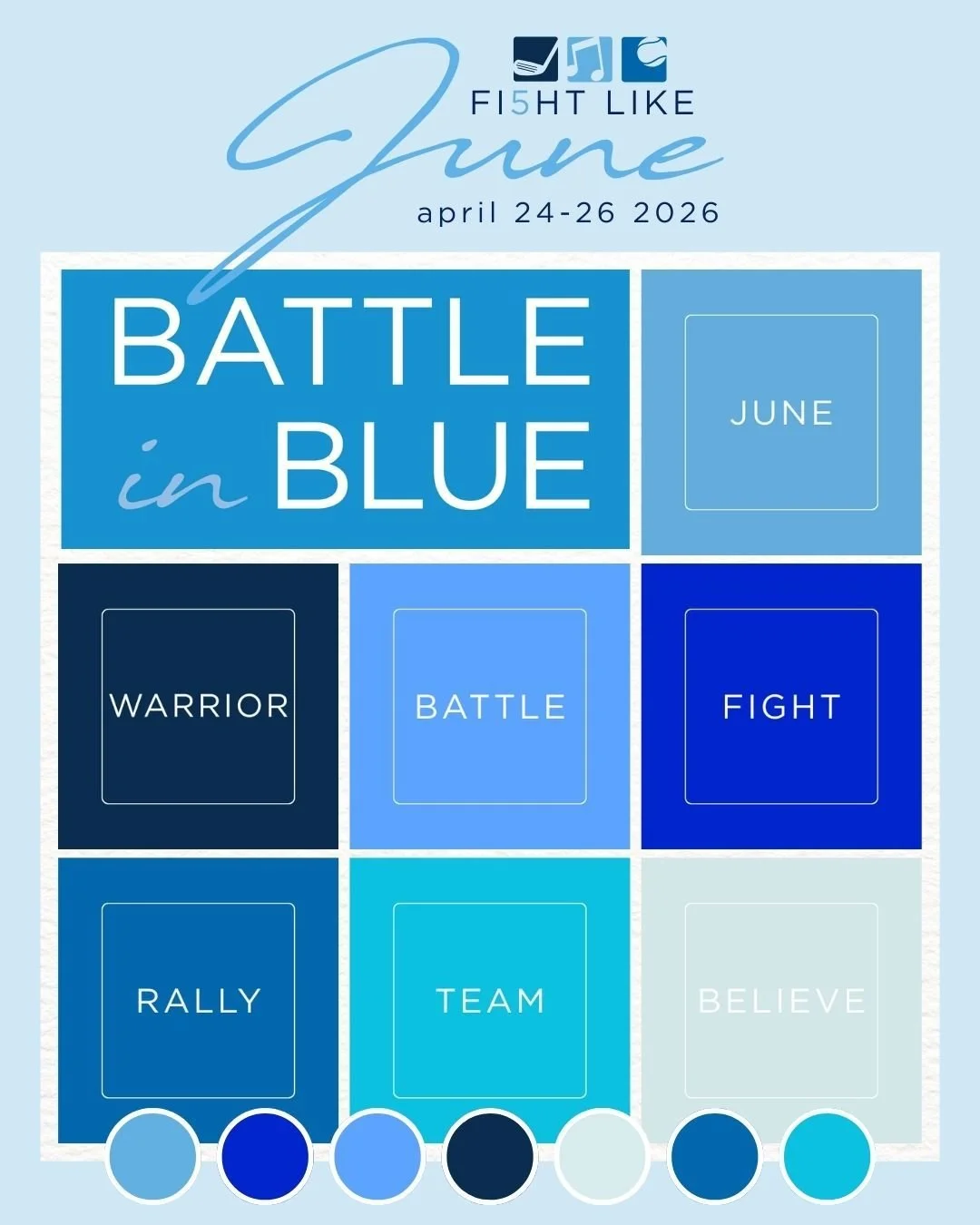 Sponsorships for the 5th Annual Fight Like June are live!  Our Battle in Blue is going to be a Blue-ming good time!  We would love to have you join our team!  Please visit our Sponsorship Page for more details. 
https://www.junerogersfoundation.org/f