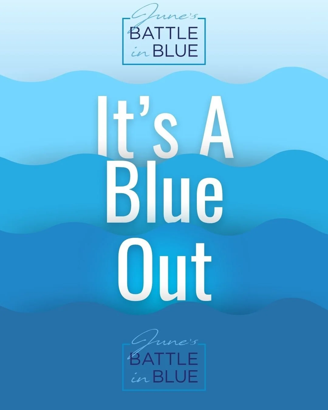 Don't forget to lay out your blues tonight on Fight Like June Eve!  It will be a sea of blue all weekend.  Can't wait to celebrate 5 years with all of you! See  you at the Waggle, Jam, and Rally!

#battleinblue