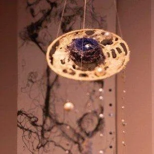 As the year winds down, I&rsquo;ve been spending time with my Tears sculptures. Purple Nest, shown here, is a piece that holds tenderness at the center while its tears drift downward like threads of release.

It feels like the right companion for a m