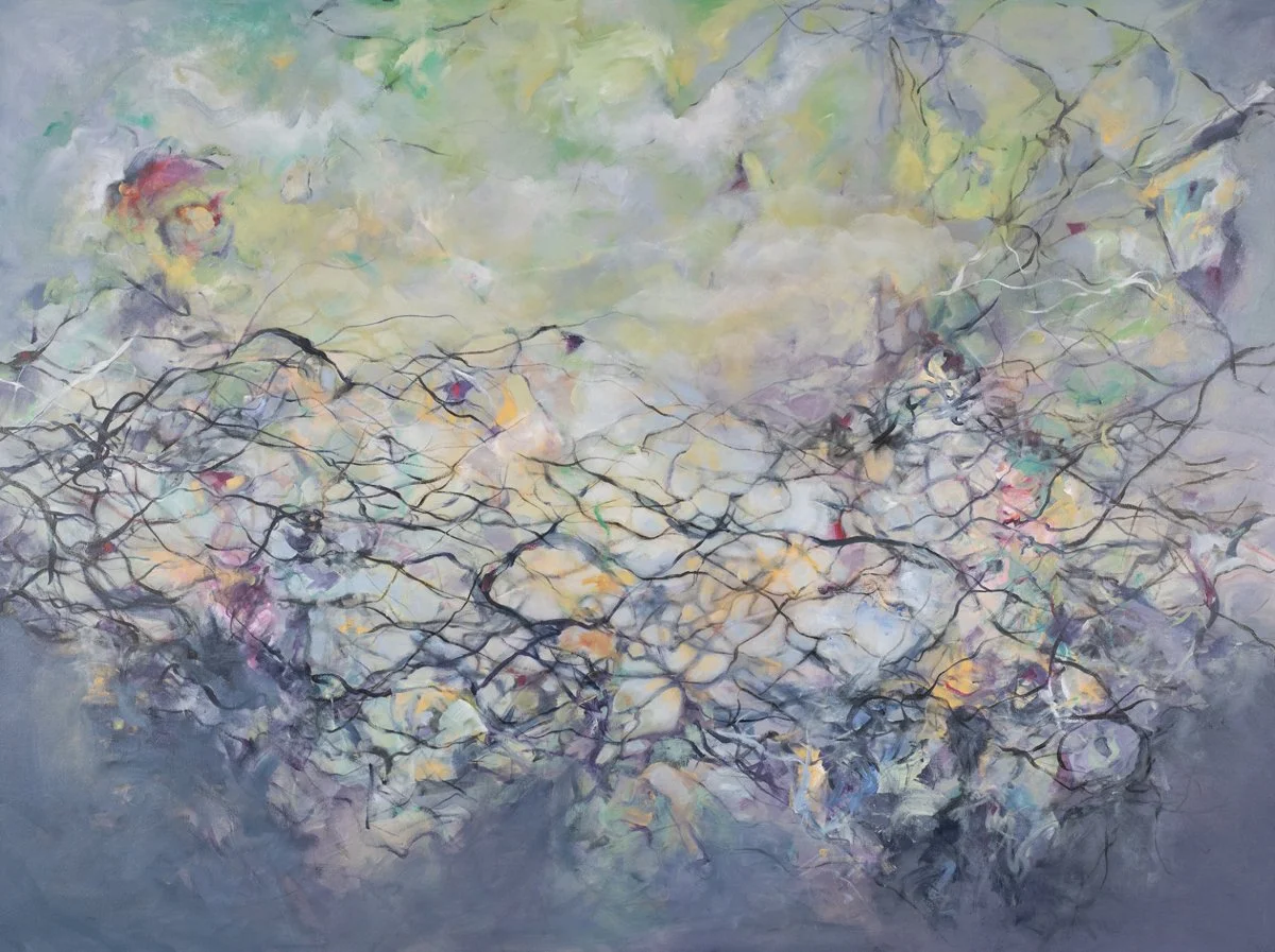 Eclipse was created during the 2024 total solar eclipse. While it was visible along a narrow track stretching from Texas to Maine, here in Landenberg, PA I was able to view a partial eclipse. 

The energy and excitement around this phenomenon occurre