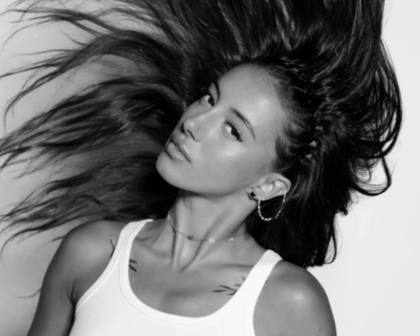 Editorial black and white portrait by Lilia, photographer in West Palm Beach