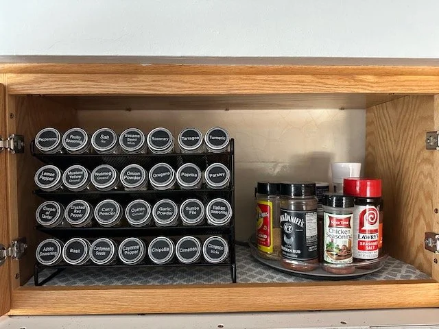 Spice Rack Organizer; The Tidy Peacock LLC; Professional Organizer Twin Cities;