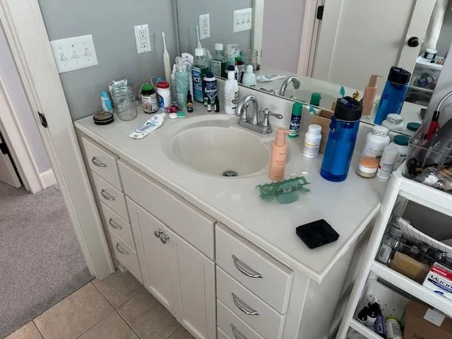 Bathroom Professional Organizer Twin Cities; The Tidy Peacock LLC; Minneapolis Bathroom Organizer;