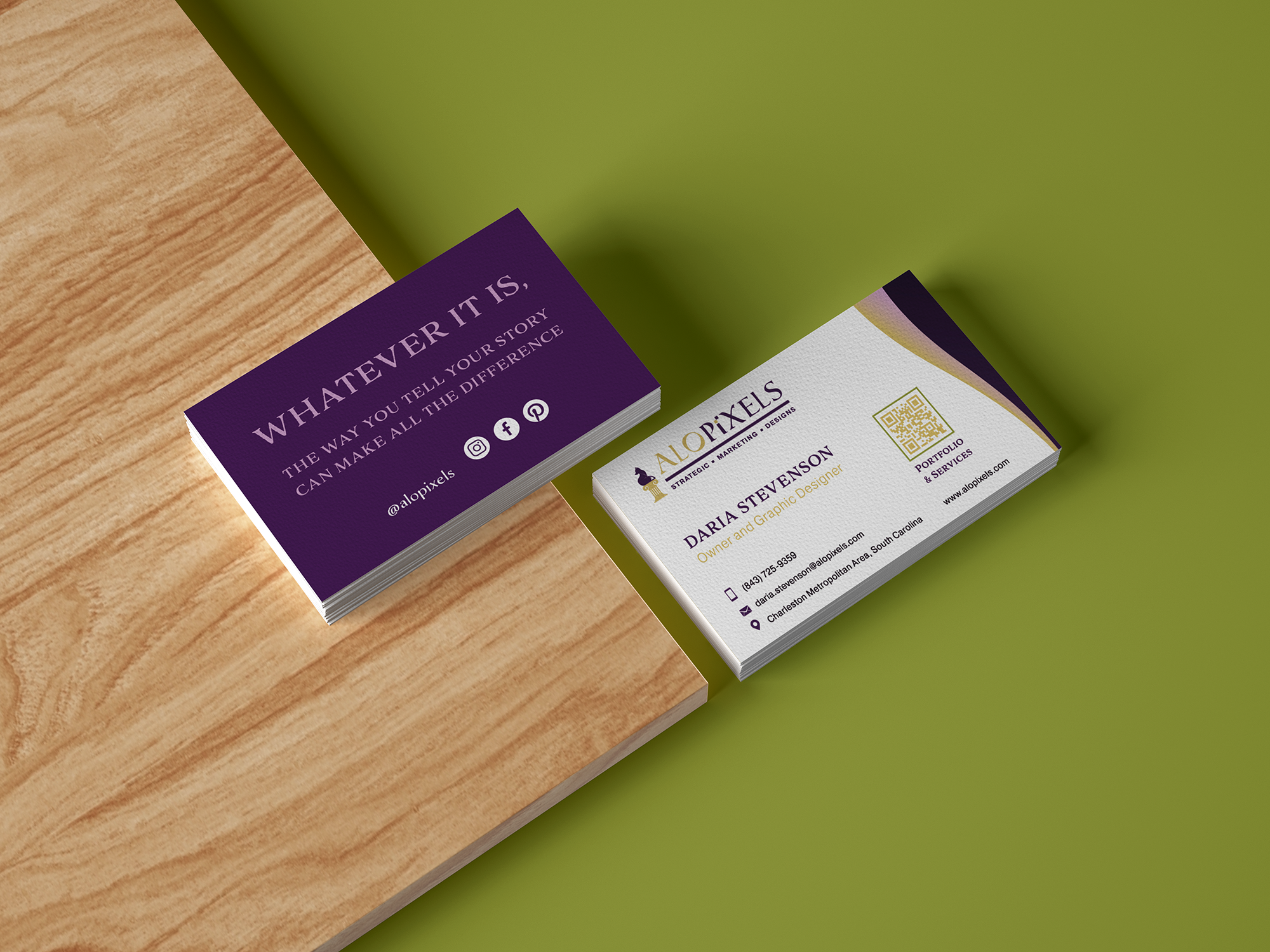 Daria Stevenson Alopixels Business Card Final 2026 Mockup.png