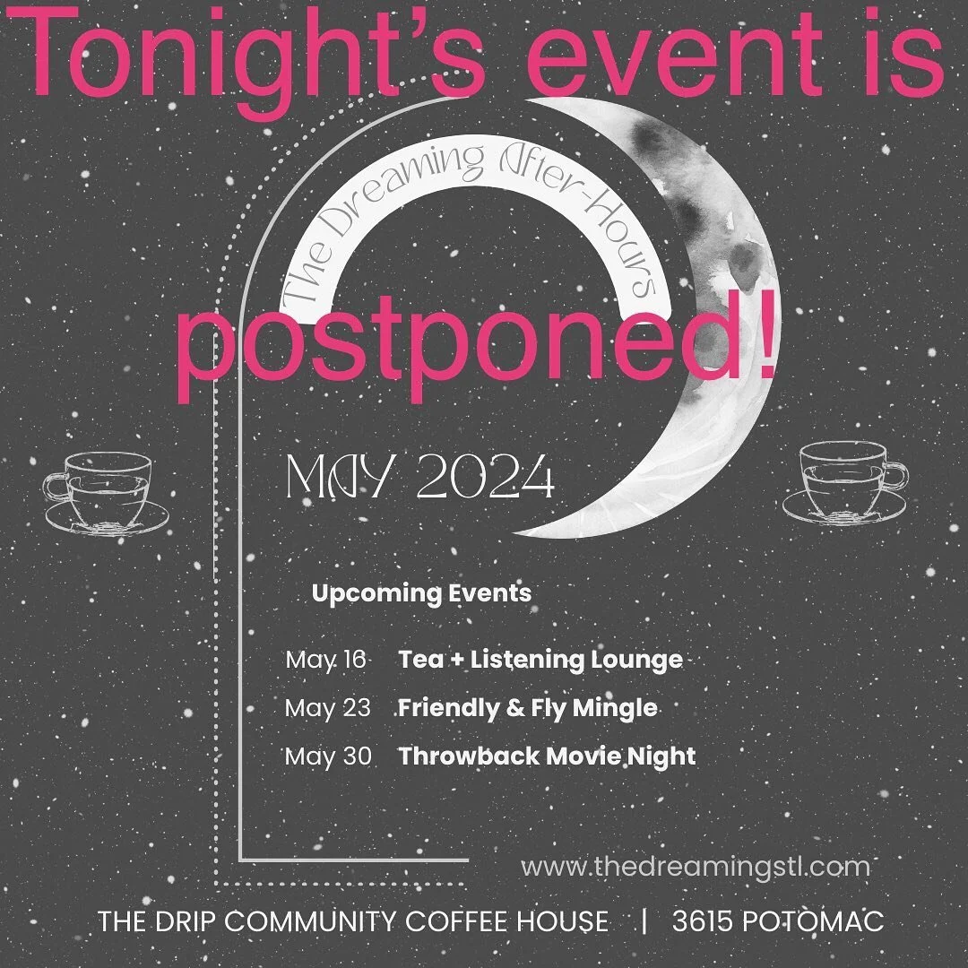 Hey Friends! Unfortunately we have to postpone tonight&rsquo;s event, but stay tuned for more happenings in June!
