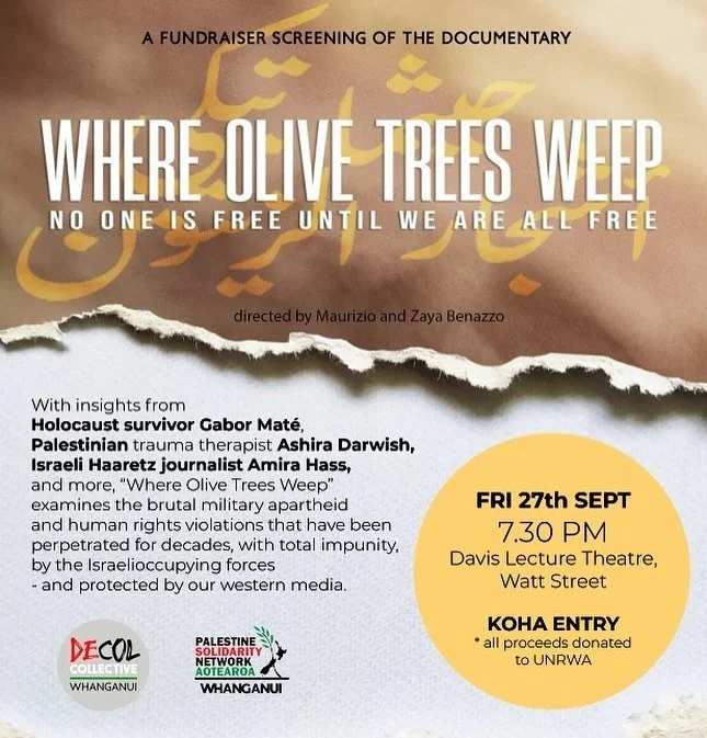 &ldquo;Where Olive Trees Weep&rdquo; offers a searing window into the struggles and resilience of the Palestinian people under Israeli occupation. It explores themes of loss, trauma, and the quest for justice.

We follow, among others, Palestinian jo