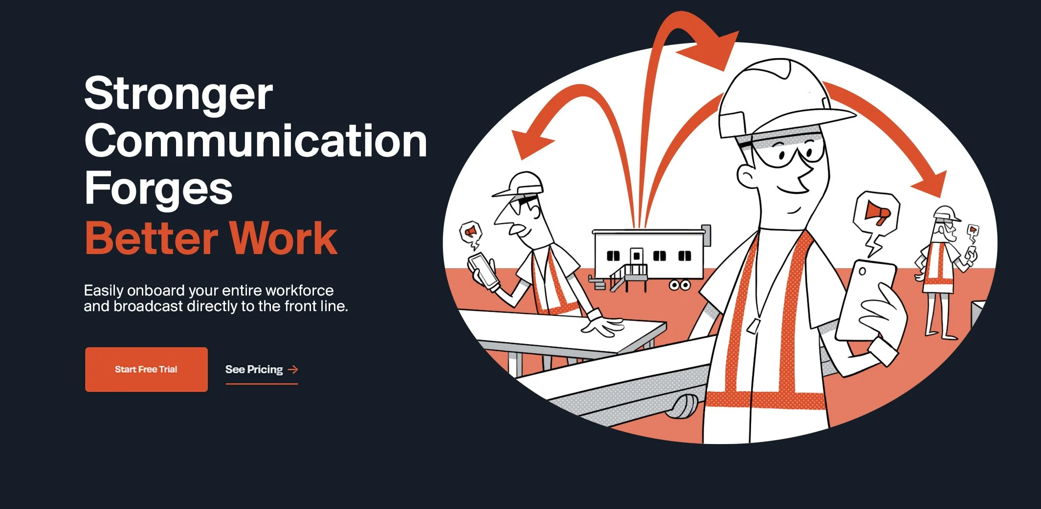 Explainer illustration for company homepage