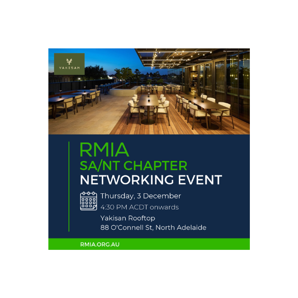 RMIA SA/NT Chapter | Risk Social | End of Year Drinks and Celebration of the 2026 Mentoring Program