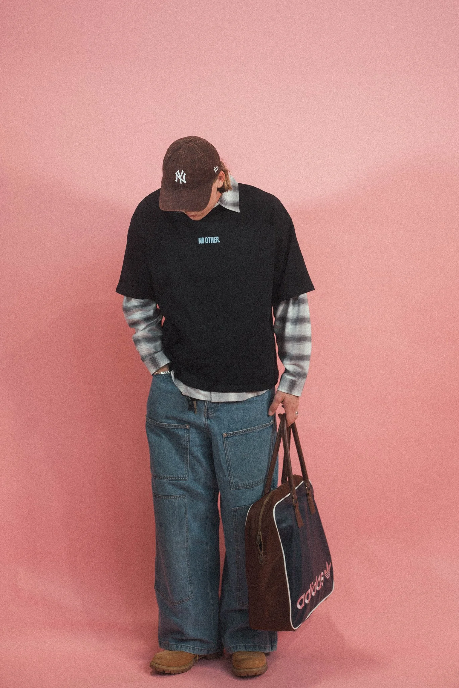 Model wearing the For Me Only Jesus Christian streetwear tee by Emunah Yahweh