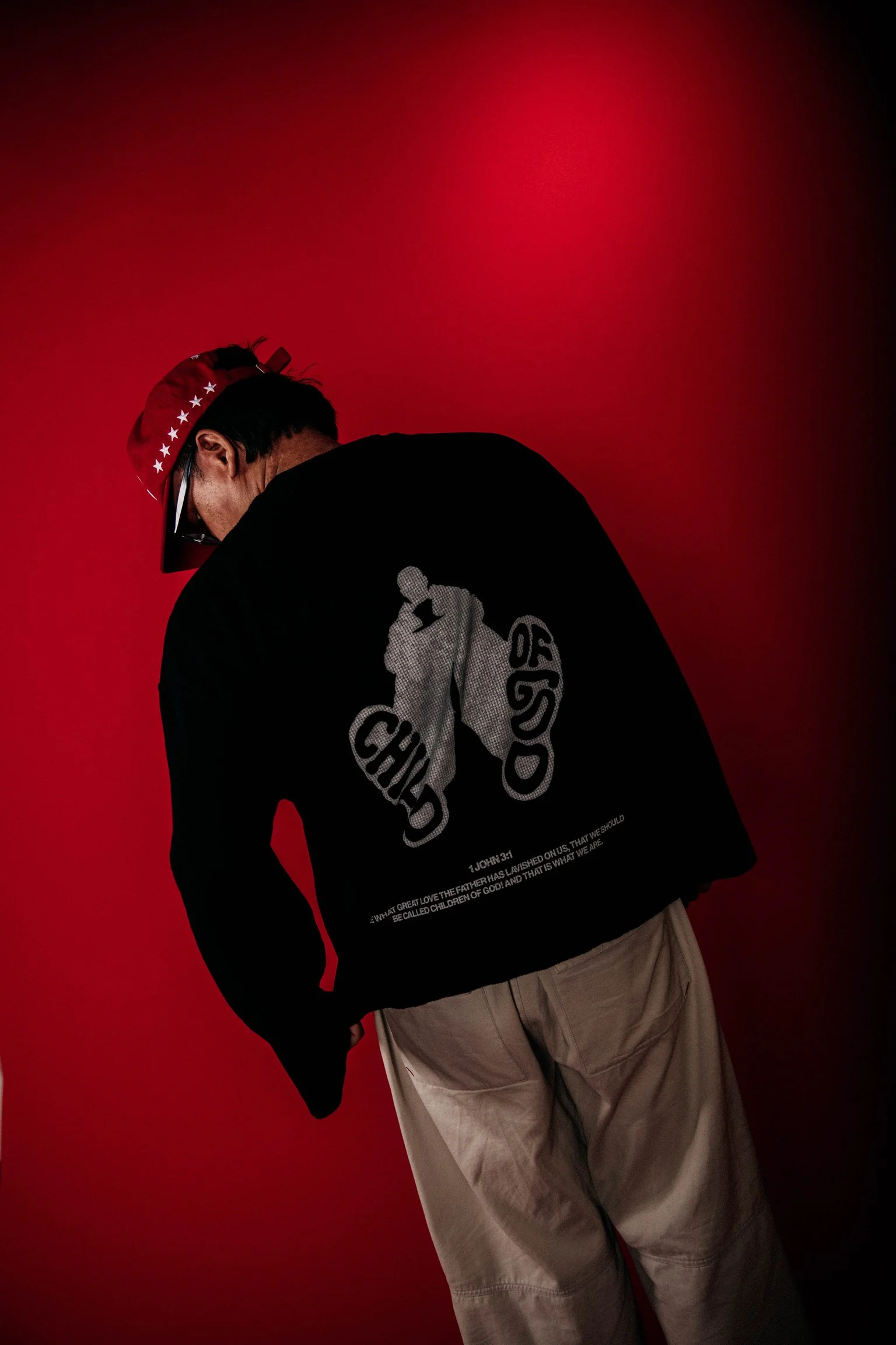 Lavished - Waffle Long Sleeve - Black | Emunah Yahweh