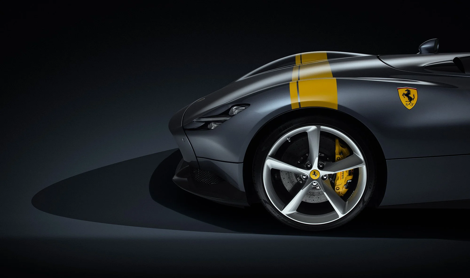 Ferrari Monza SP1 front in studio.