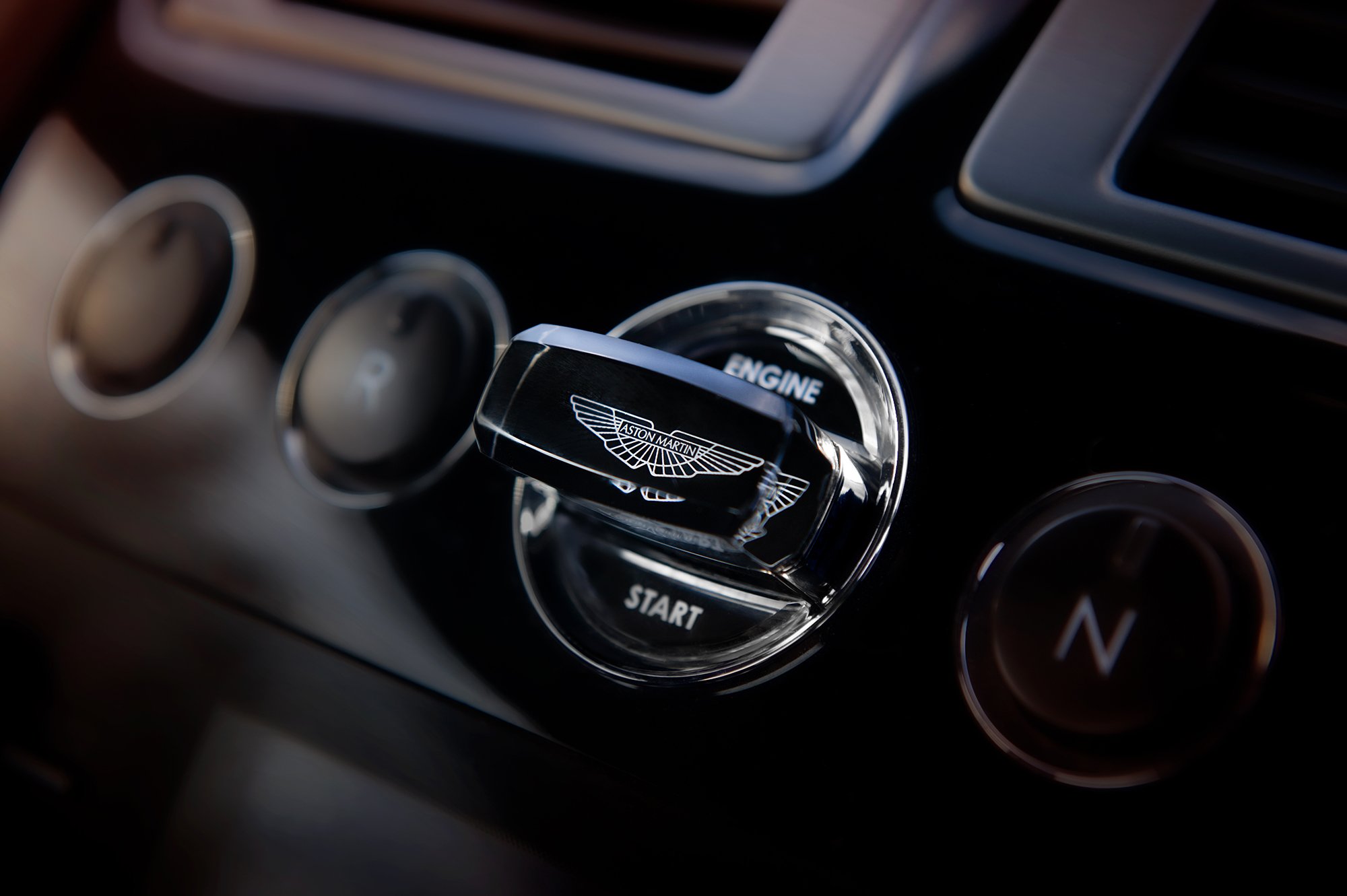Aston Martin Glass Starter Key