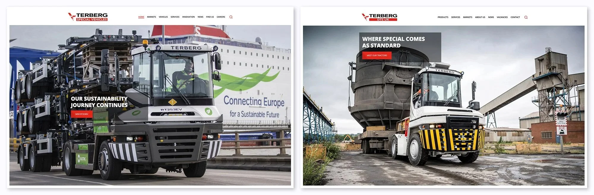 Terberg truck photography examples.