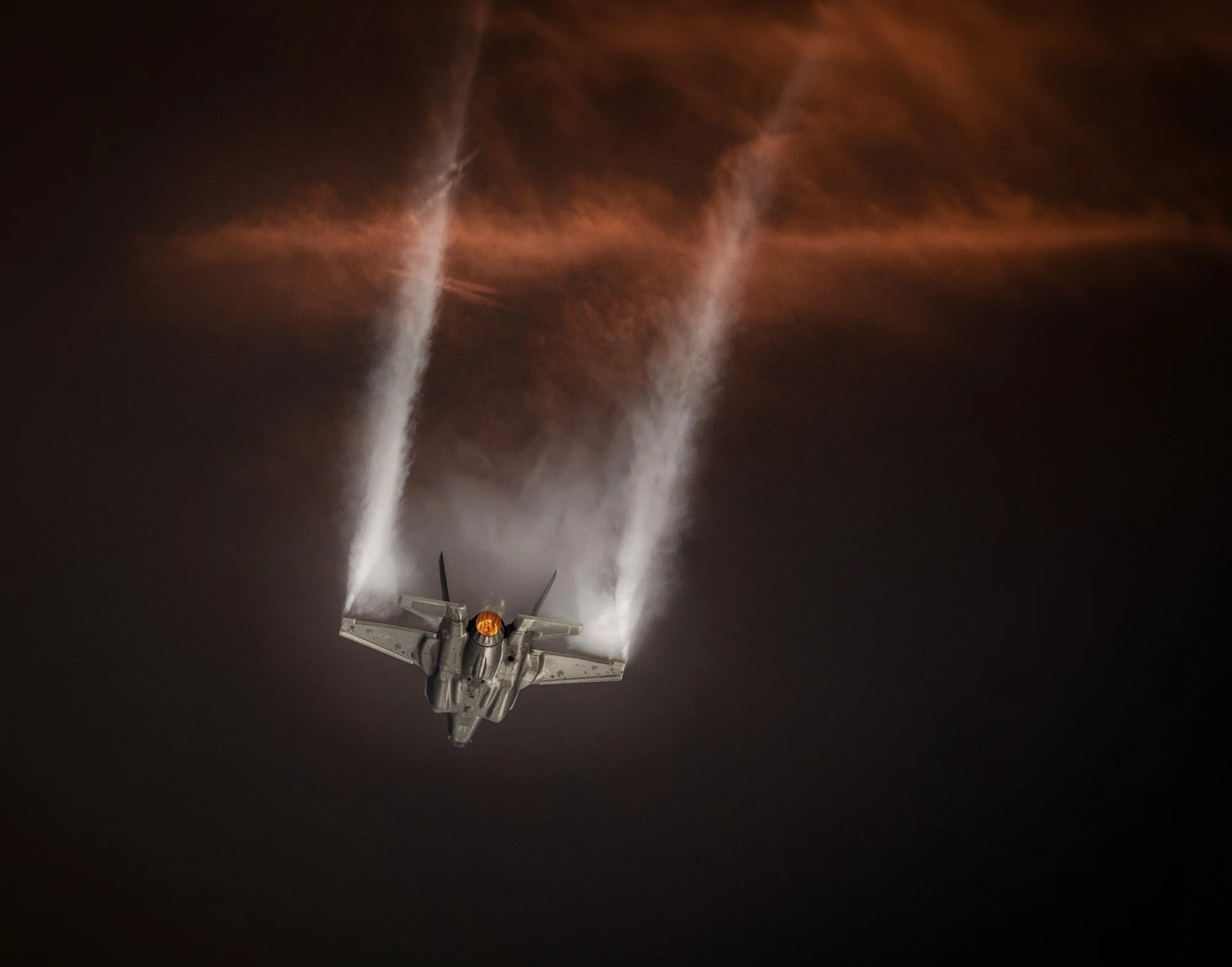 F35 jet in flight