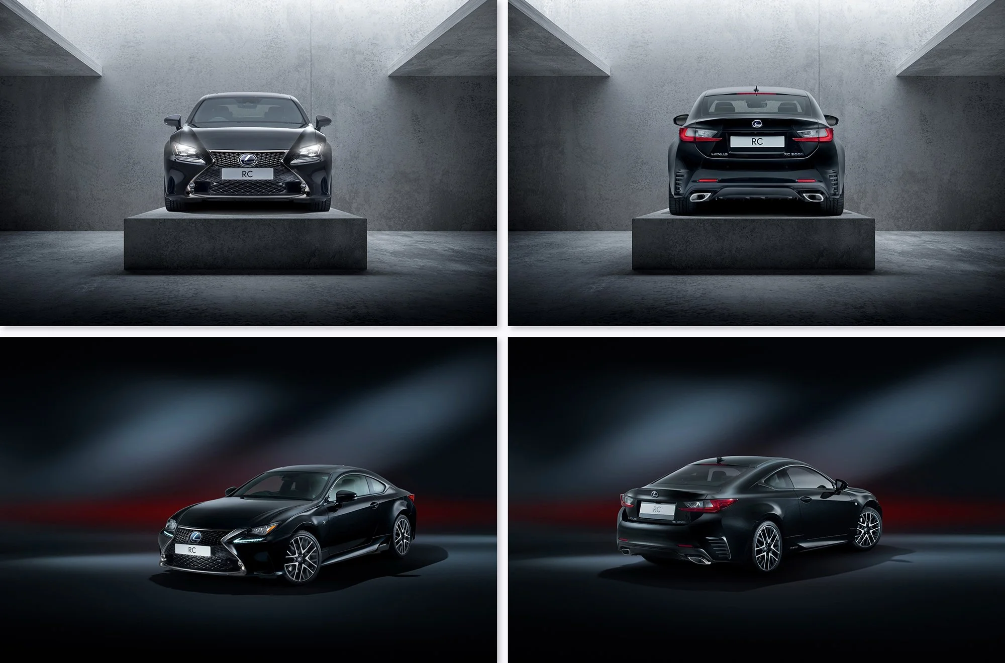 Lexus car photography montage