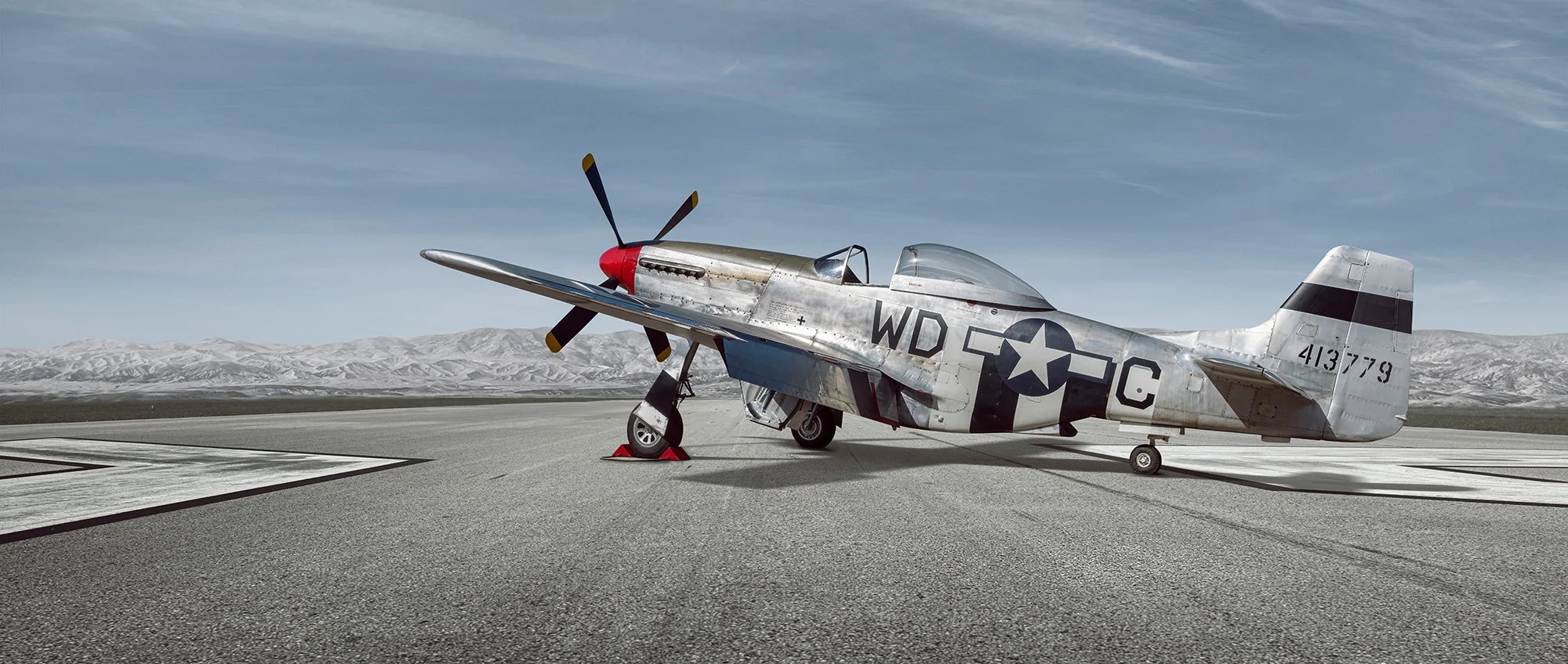 P51 Mustang on runway