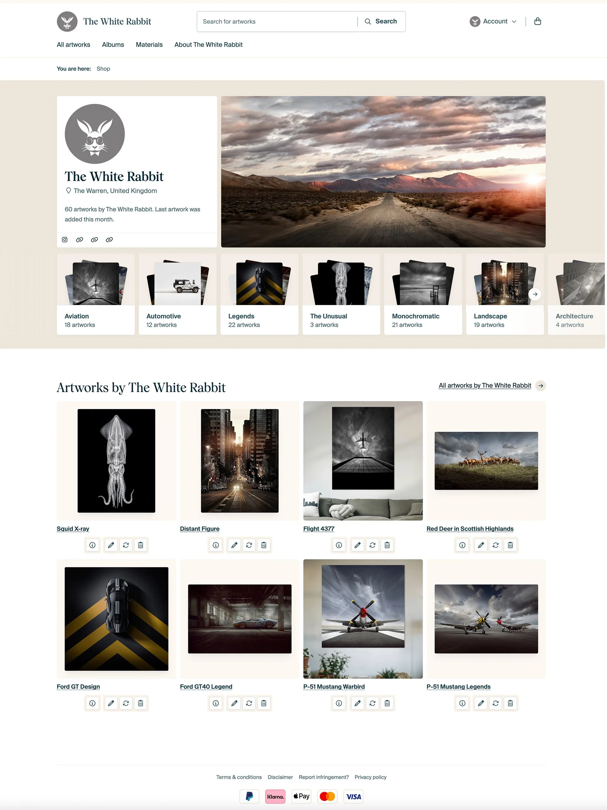 White Rabbit Print Store Online