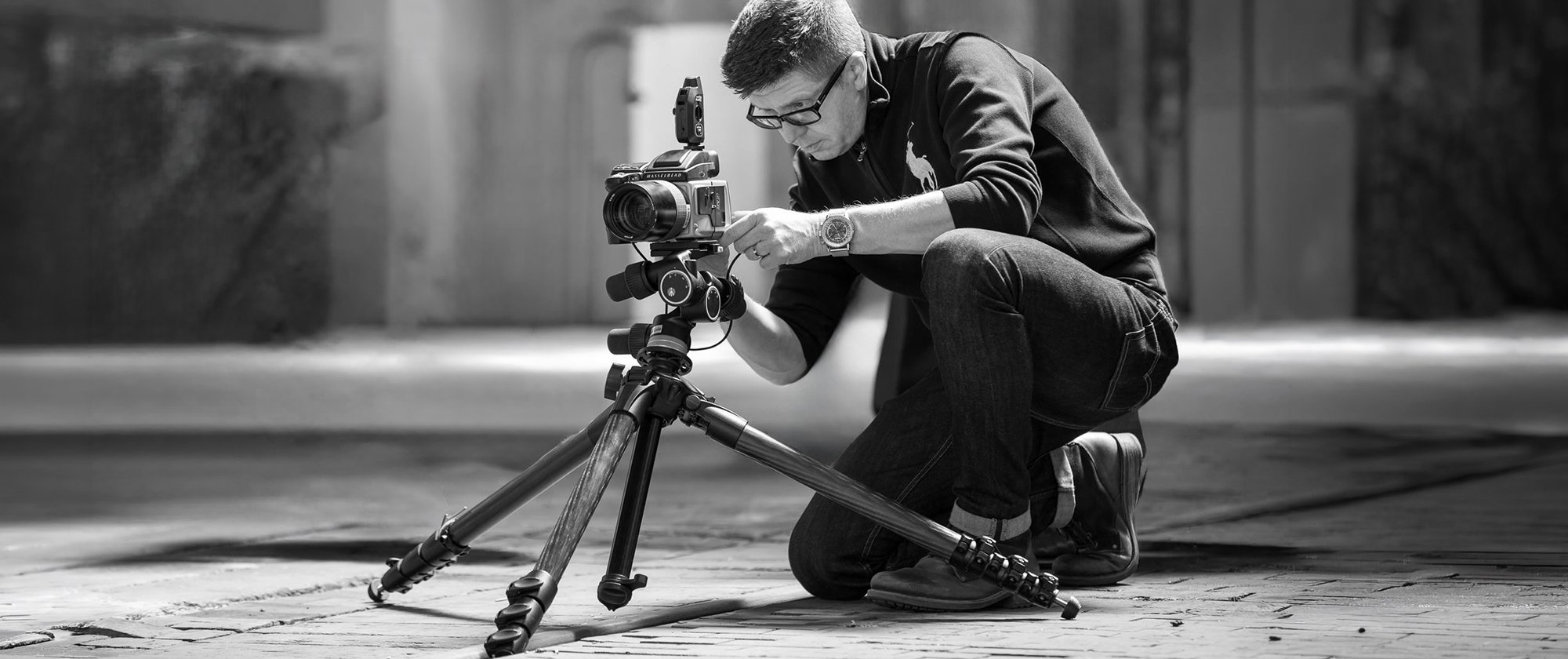 Tim Wallace Photographer at work.