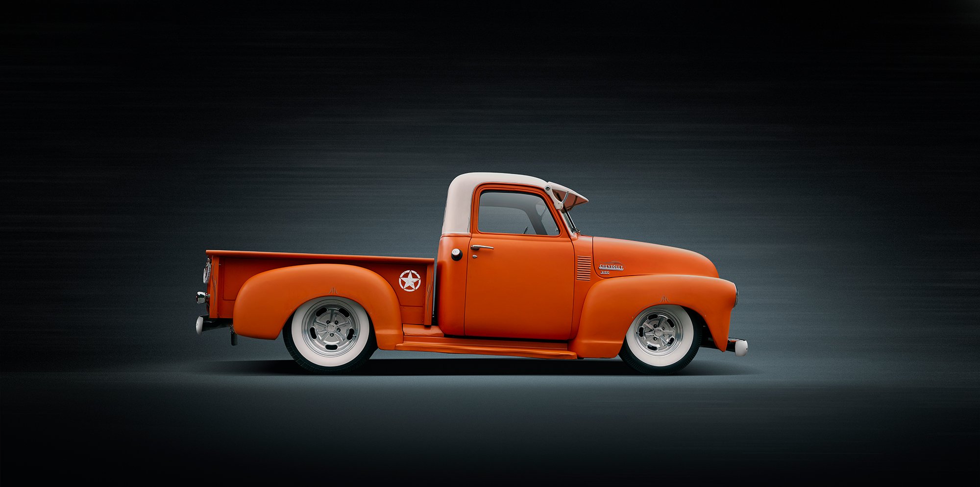 Chevrolet Pick Up Truck profile view. 