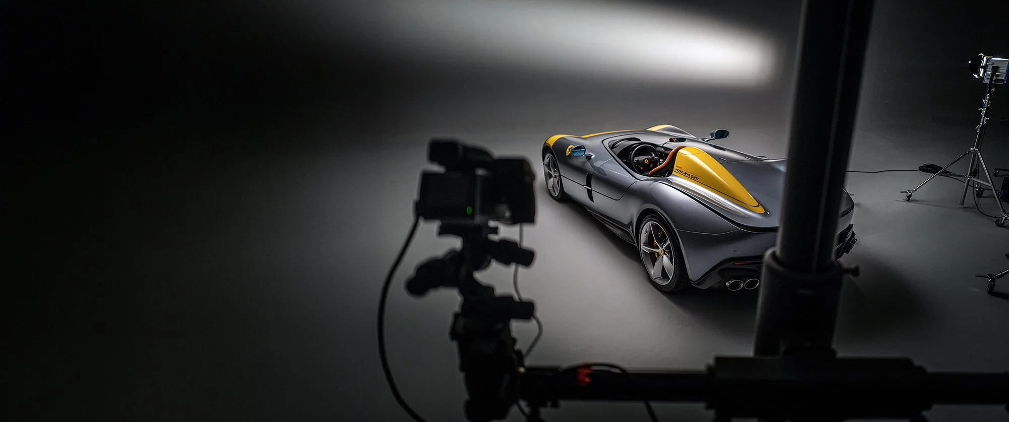 Behind the Scenes In Studio photographing the Ferrari Monza SP1